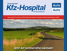 Tablet Screenshot of kfz-hospital.com